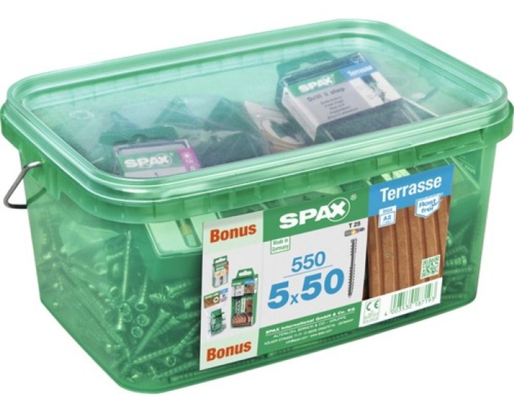 SPAX bonusová sada palubných skrutiek, 5 x 50 mm, 550 Obrázok produktu 