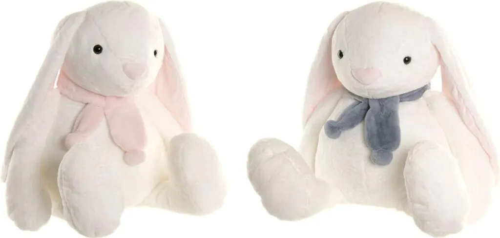 Cadeau de Naissance : Duo de Peluches Lapins Crème Home ESPRIT Polyester