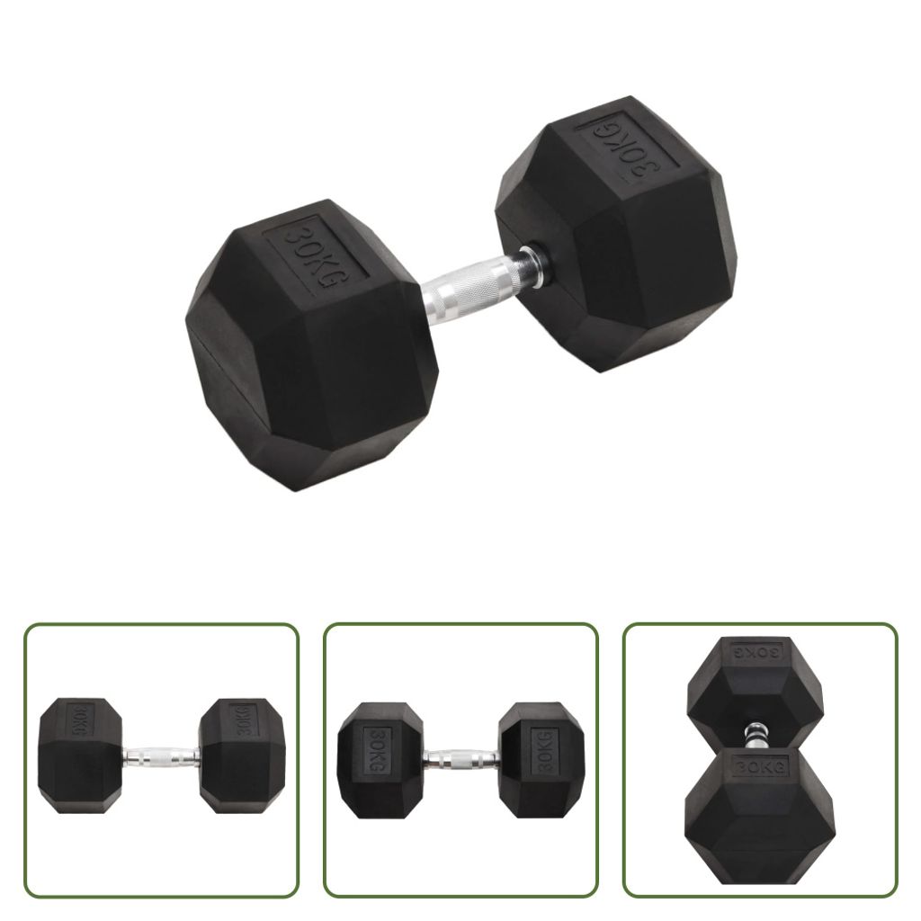 The Living Store Kurzhantel 30 kg Gusseisen