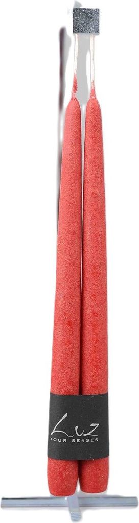 Rasteli Luz Your Senses Candle-Tischkerzen Rot-Antik Rot D 2,20 cm H 30 Pro 3 x 2