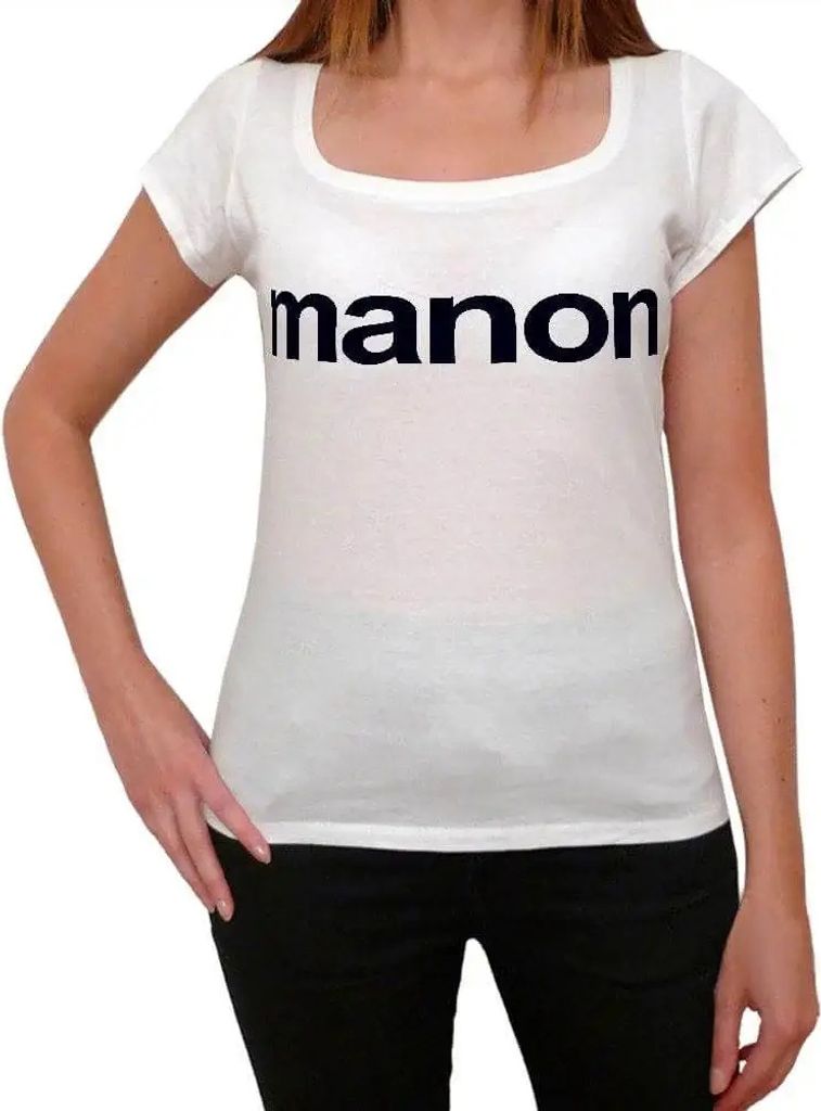 Damen Grafik T-Shirt Manon Öko-Verantwortlich Vintage Jahrgang Kurzarm Lustige Druck Geburtstag Geschenk Frau