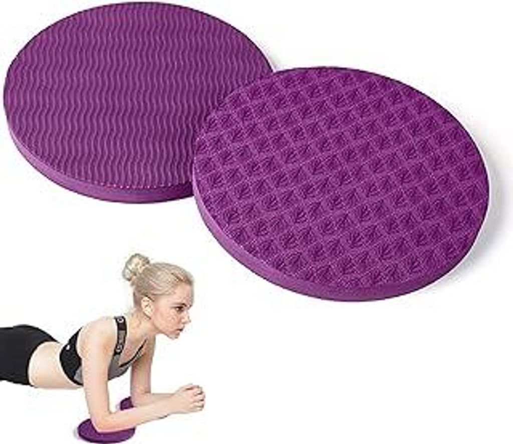 2 Pcs Yoga Bolster Knieschoner, Rutschfest Yogakissen Knieschoner, Umweltfreundlich Yoga Knie Pad für Minimiert und Unterstützt Knie Handgelenke ...