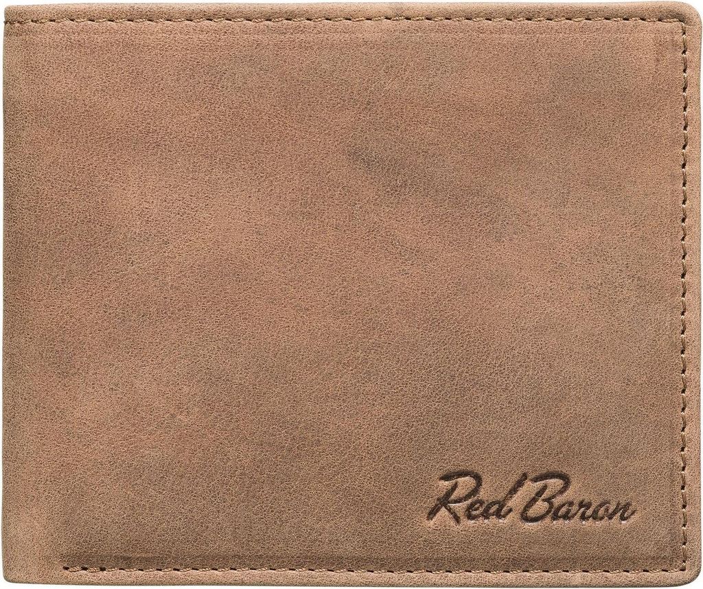 Red Baron Geldbeutel Leder Braun RB-WT-005-05