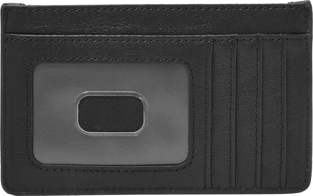 Étui pour clé et carte FOSSIL Logan noir, idéal pour les sorties courtes - 2