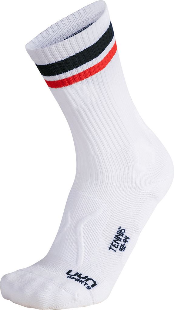 UYN UNISEX TENNIS SOCKS White/Black/Red 45/47