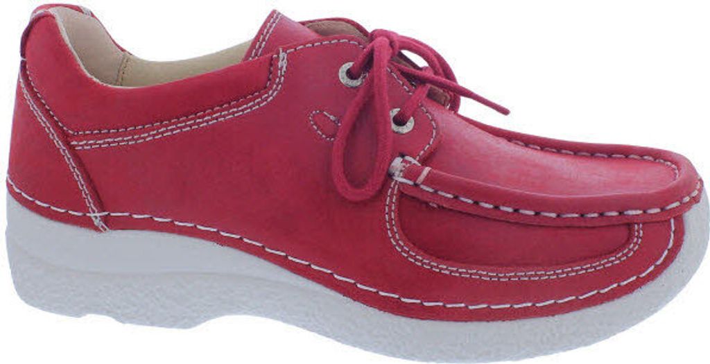 Wolky Roll Shoe 0621636-570, Fantastic leather (Glattleder), Red summer, Halbschuh 38