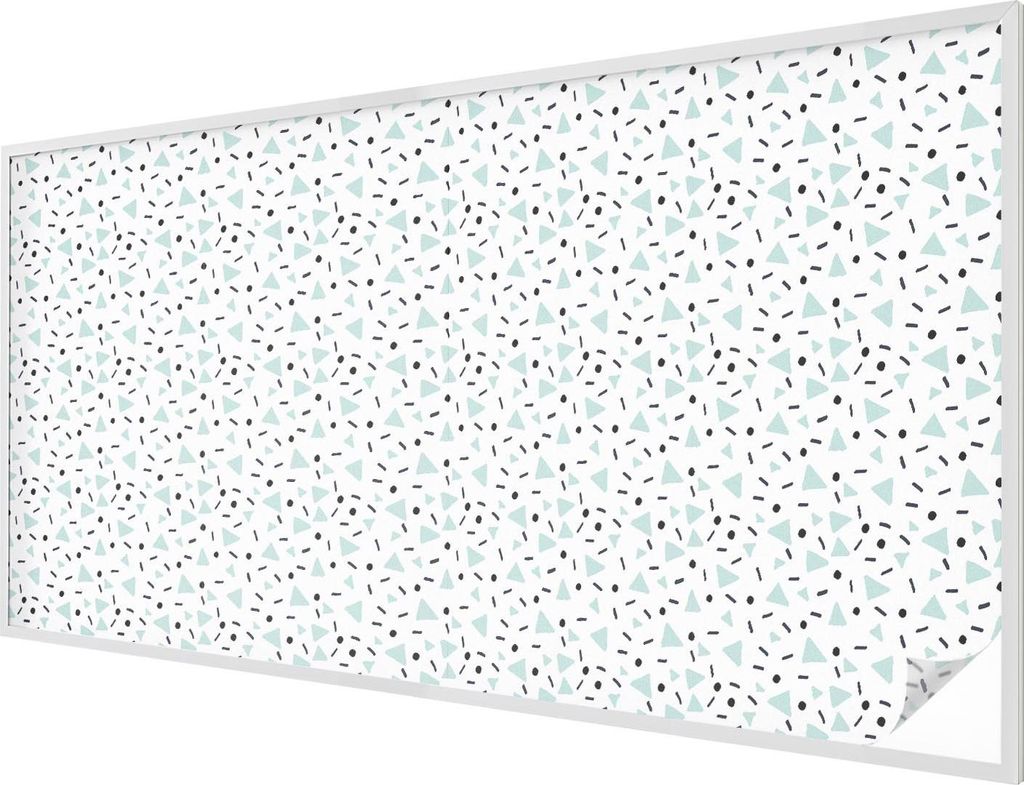 Buntglas Fensterfolie – 200x100 cm – Stained-Glass Design – blickdichte dekorative Sichtschutzfolie – selbstklebend, UV-Schutz – Geometri...