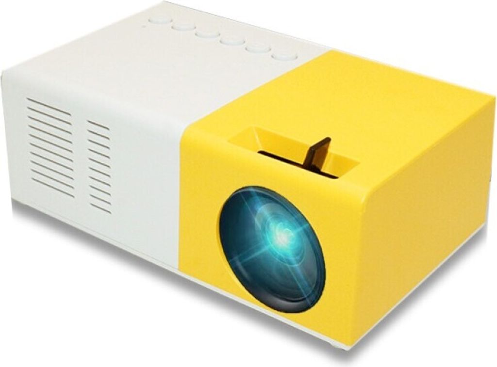 INF Projektor im Taschenformat 1080p FHD, Mini-Beamer, mit HDMI, AV, Speicherkarte