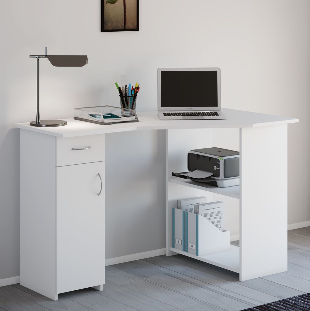 Drewniane biurko narożne Desk Linzia Zdjęcie produktu 2