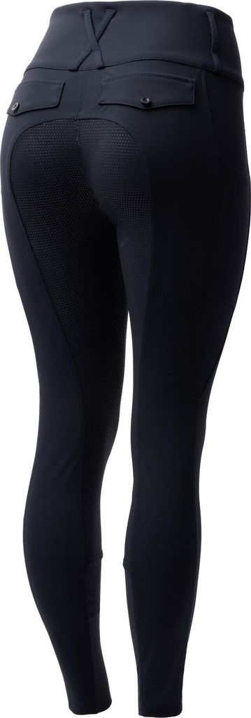 Horze Leonie Damen Vollbesatzreithose , Blau, 42