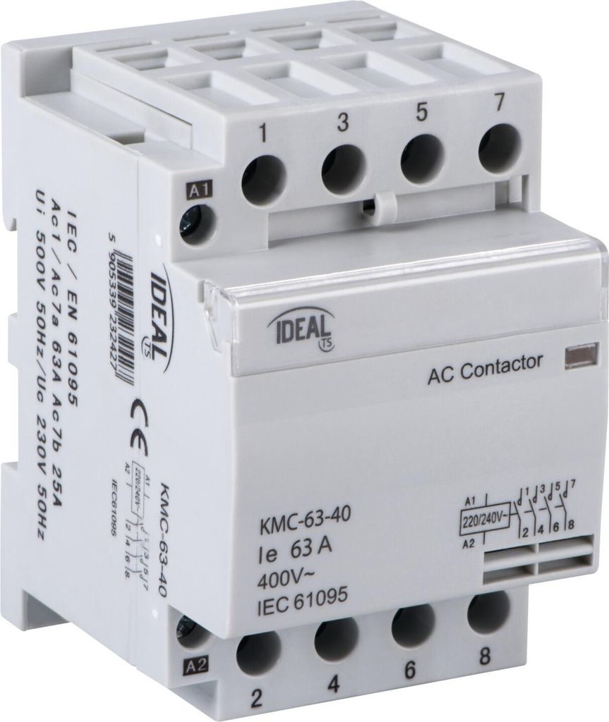KMC 63A 230V 4NO Ideal Schütz