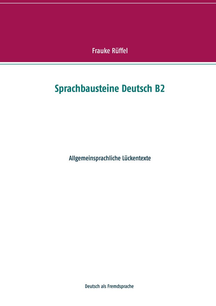 Sprachbausteine Deutsch B2 Produktbild 