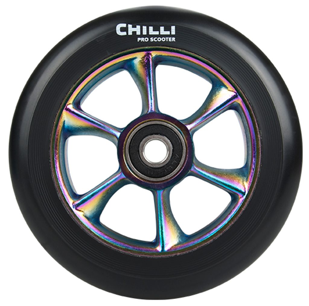 Chilli Turbo - 110mm Stunt Scooter Rolle Rainbow Produktbild 