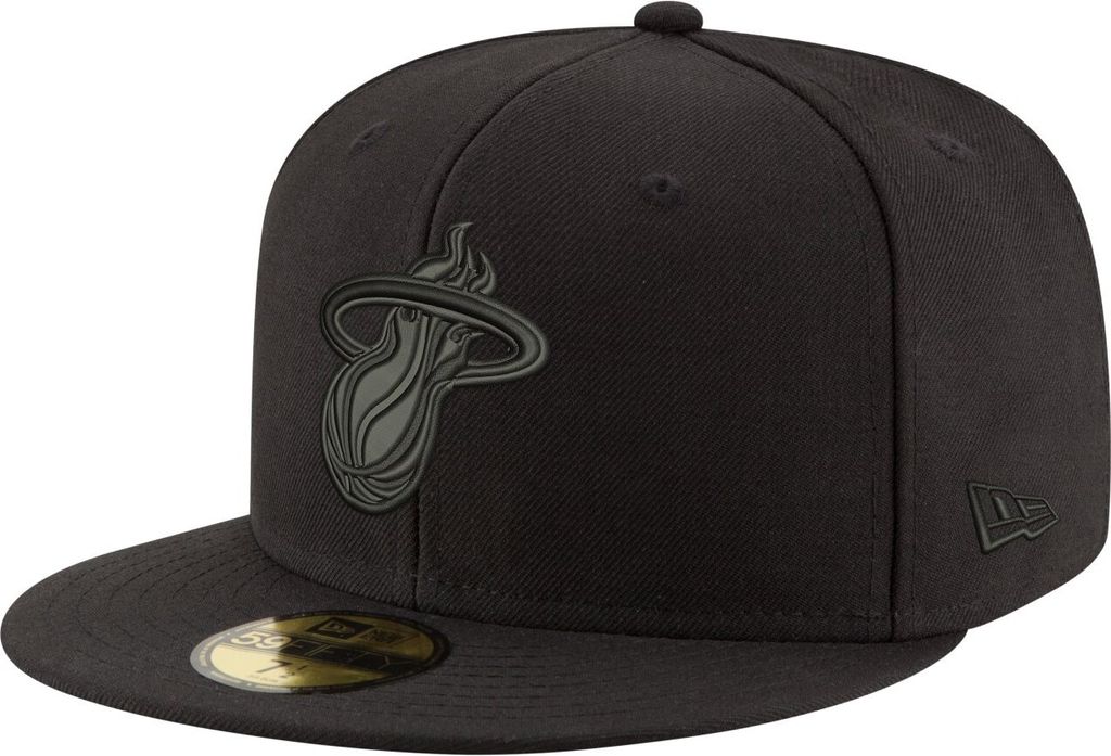 New Era 59Fifty Cap - NBA BLACK Miami Heat - 7 1/4