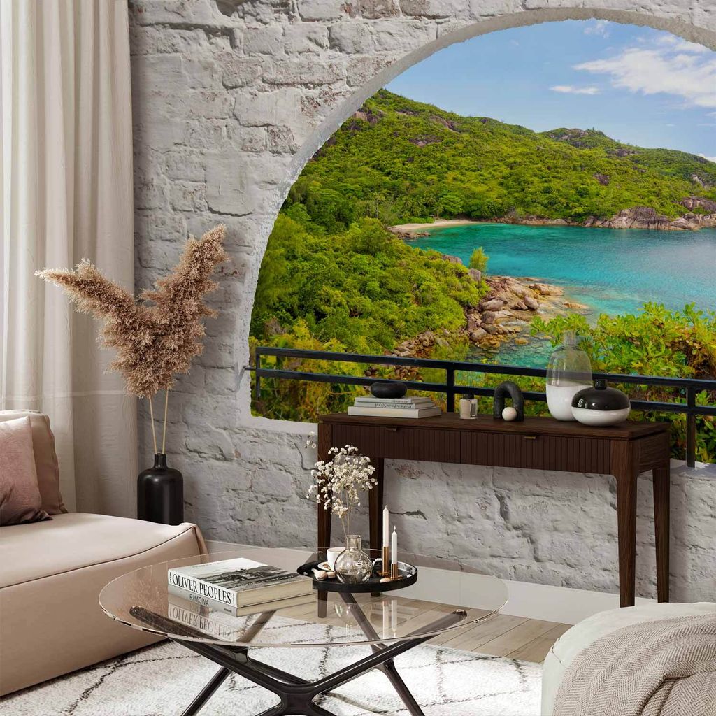 Vlies Fototapete - Emerald Island 100x70 cm Landschaften c-A-0098-a-c