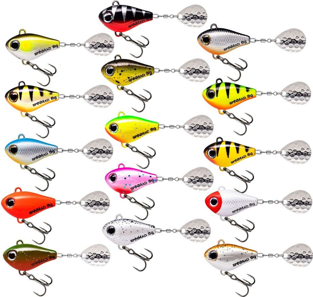 SpinMad Jigmaster Bleikopfspinner 8g - Jig Spinner, Farbe Lieblingsköder:Sheriff