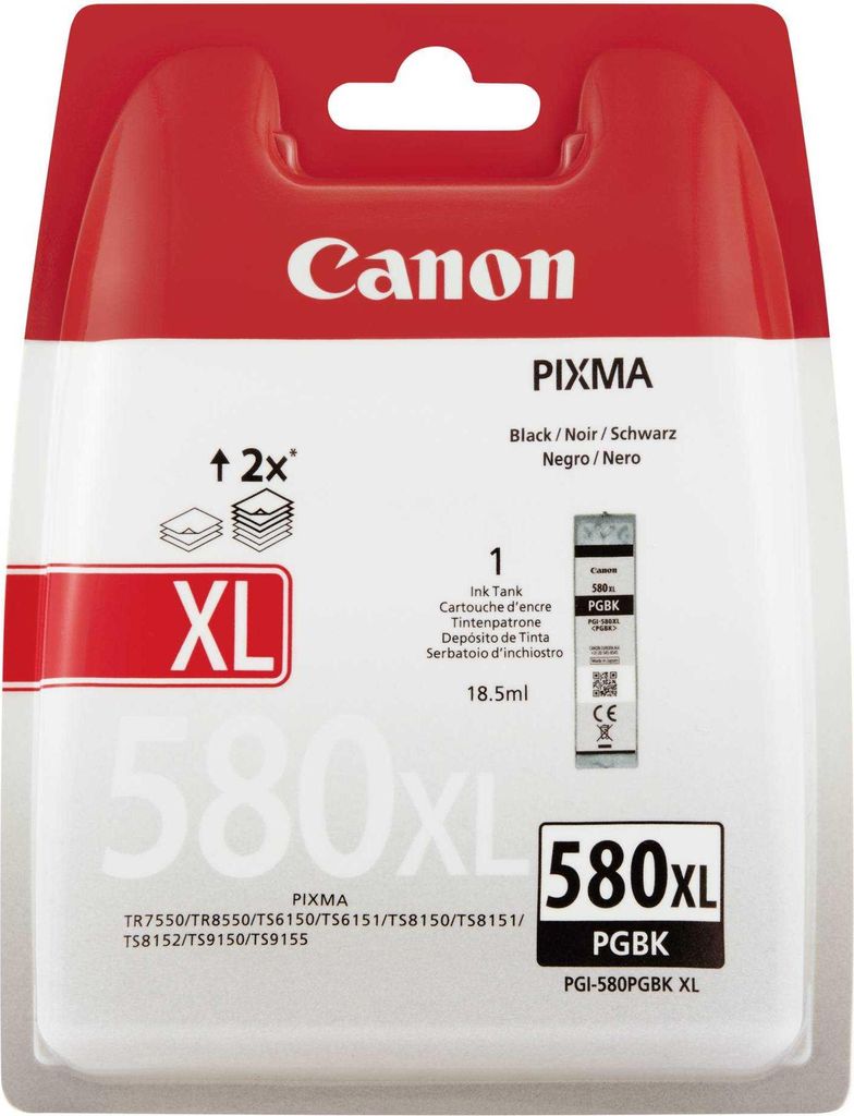 Canon, cartuccia per stampante PGI580XL, nero Immagine del prodotto 