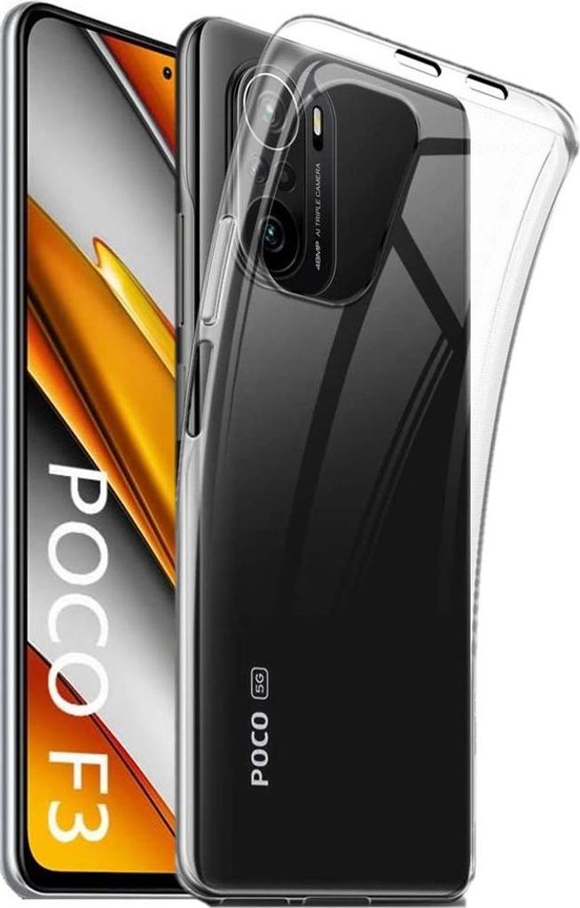 Hülle für Xiaomi POCO F3 - Transparent Handyhülle Kratzfest Schutzhülle Ultra Dünn Phonillico