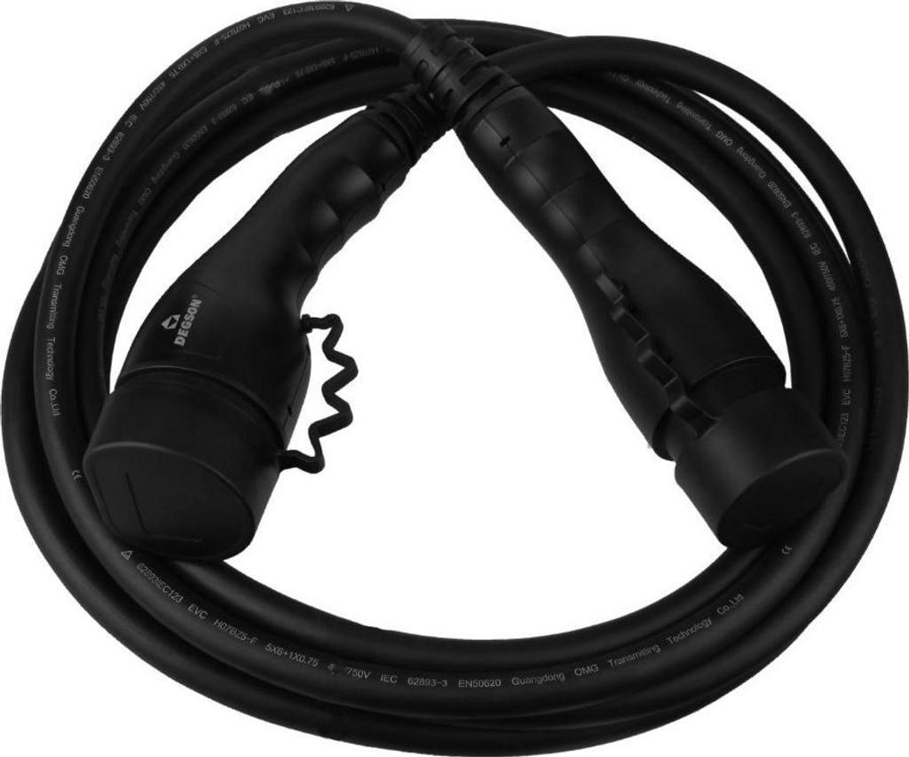 Ladekabel Typ 2 EU 400V 32A 22kW 5 Meter 3 Phasig IP55 AC Ersatzteil Wallbox Elektroauto 3244