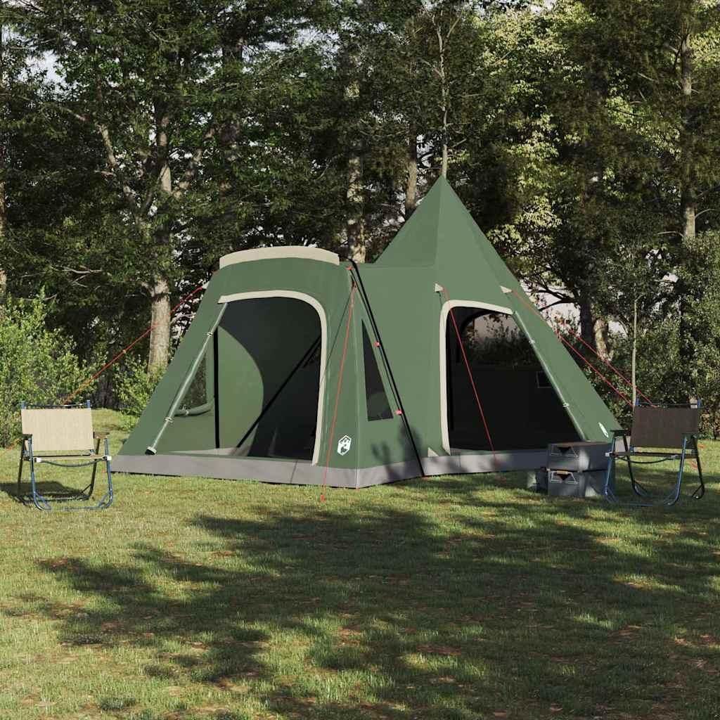 "Schlussverkauf" Teepee zelt 1 PC - Campingzelte UV-beständige - mit Dach - mit Speicher Grün 545x450x295 cm C15383