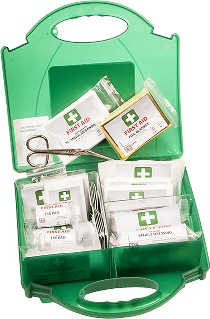 Évitez les risques avec le kit premiers secours Portwest FA11 vert 25 pers