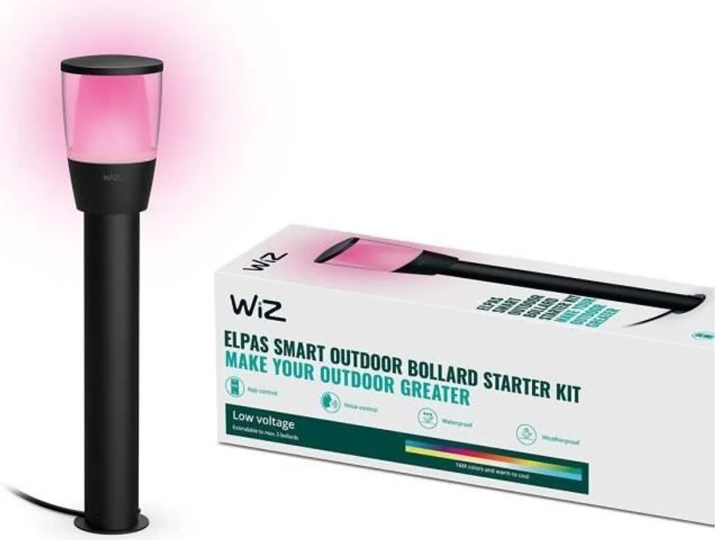 Kit Luci Giardino WiZ ELPAS 12V Windmills Smart LED RGB Nero