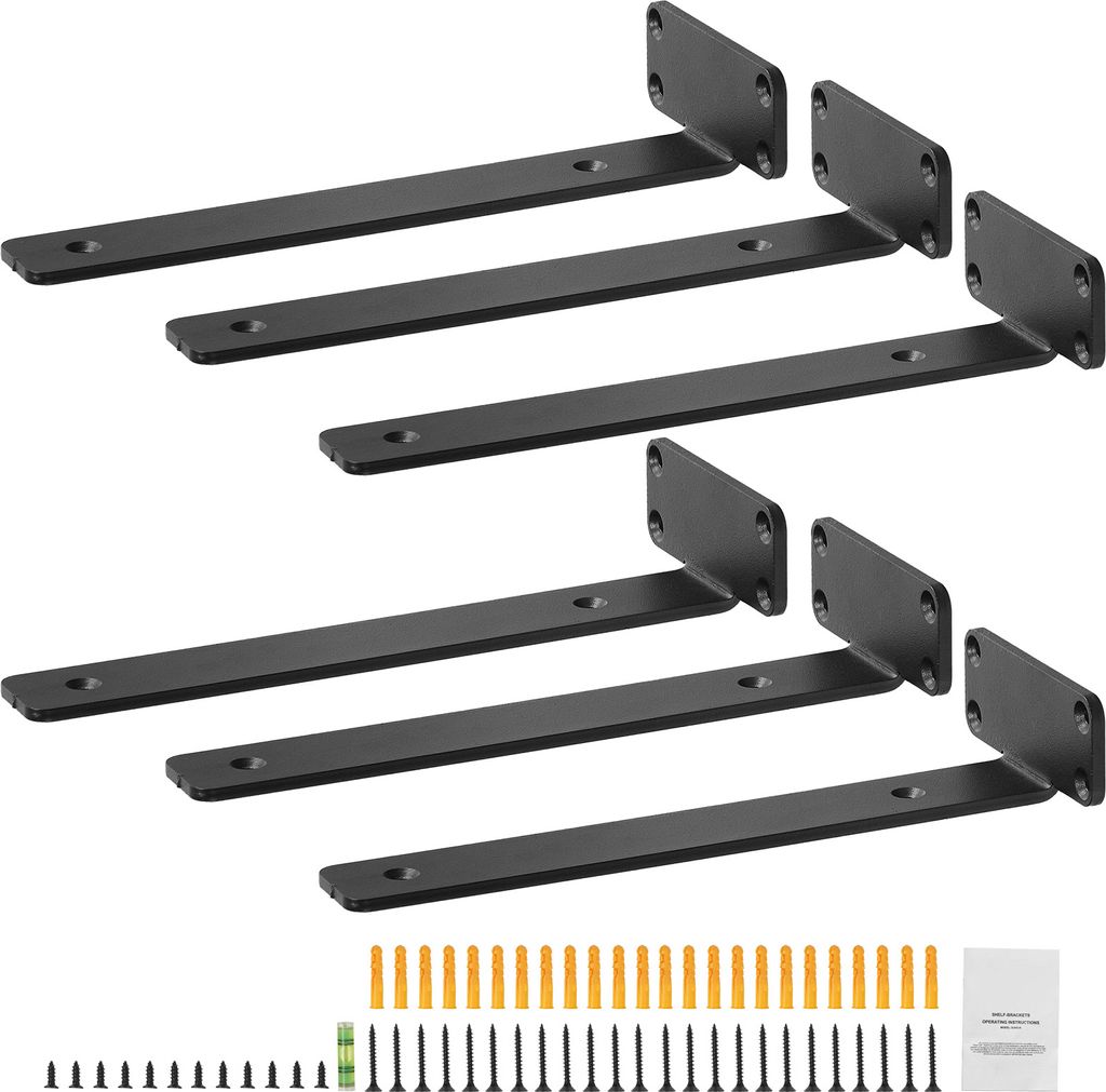 SucceBuy staffa per scaffale, 12 "L x 4 "L x 1,6 "H, 6 Immagine del prodotto 