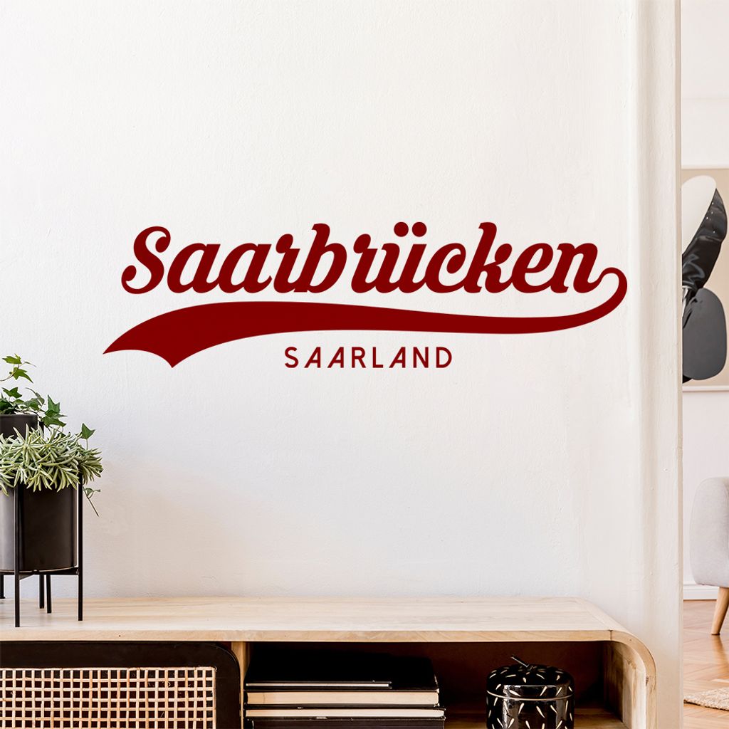 Saarbrücken Saarland Wandtattoo Wandaufkleber Wall Sticker - Dekoration, Küche, Wohnzimmer, Schlafzimmer, Badezimmer