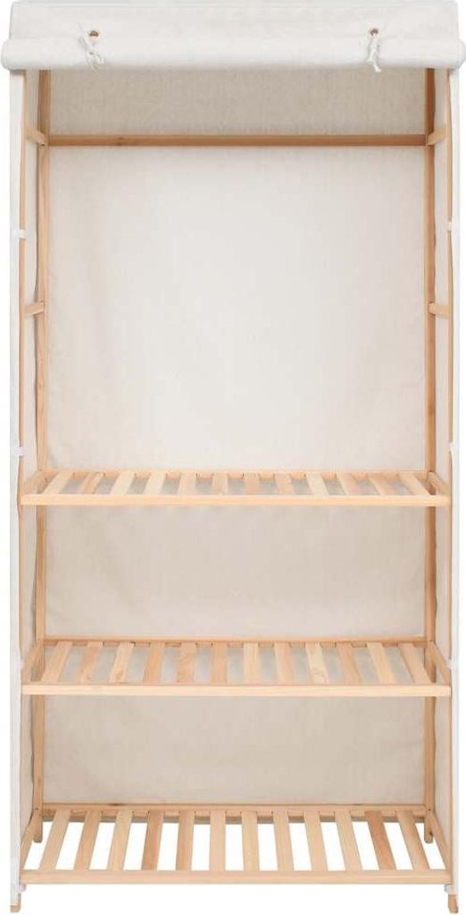 vidaXL Šatníková skriňa s 3 úrovňami 79 x 40 x 170 cm Obrázok produktu 