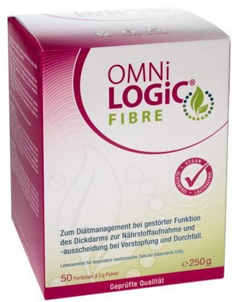 OMNi-LOGiC Fibre Pulver bei Verstopfung und bei Durchfall, 250 g Pulver