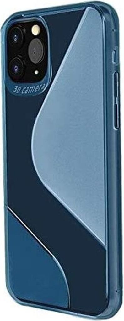 cofi1453 S-Line Hülle Bumper kompatibel mit HUAWEI Y6P Silikonhülle Stoßfest Handyhülle TPU Case Cover Blau