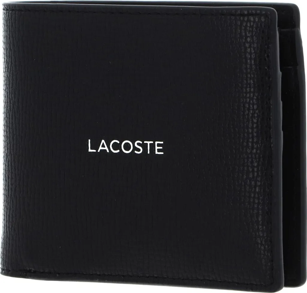 Portafoglio Lacoste Billfold Nero con Portamonete - Look Minimal Men