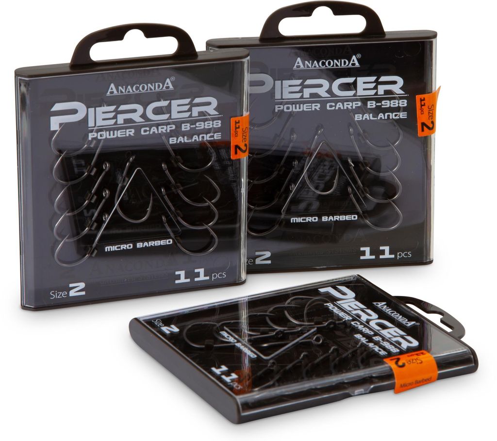Anaconda Piercer Power Carp B-988 Balance Micro Barbed - Size: 6