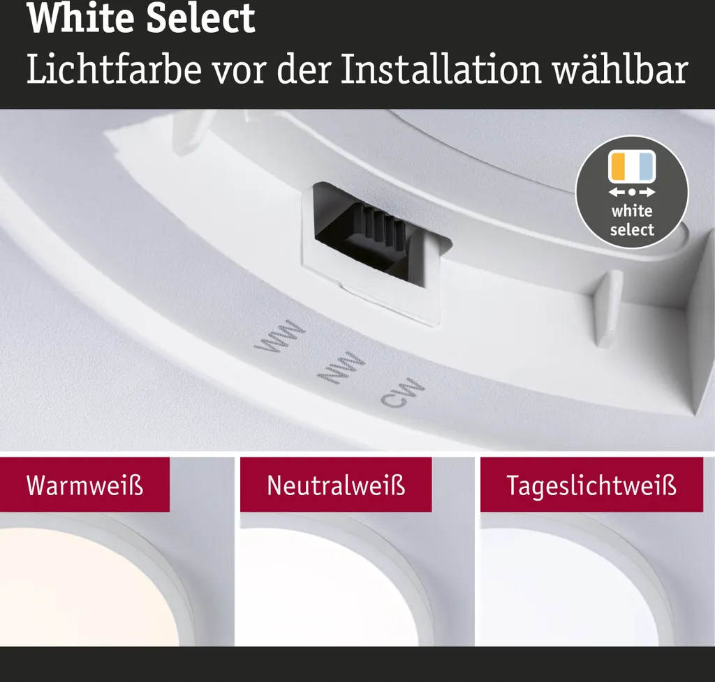 Plafonnier Panneau LED Carré Alya Paulmann pour Éclairage de Plafond - 6