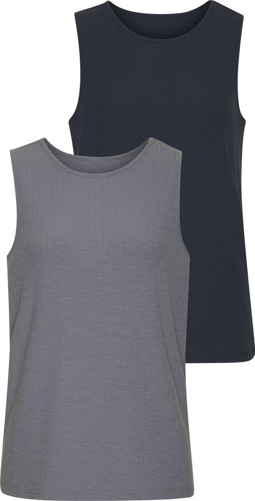 VIVANCE Tanktop navy, graublau Größe 36/38