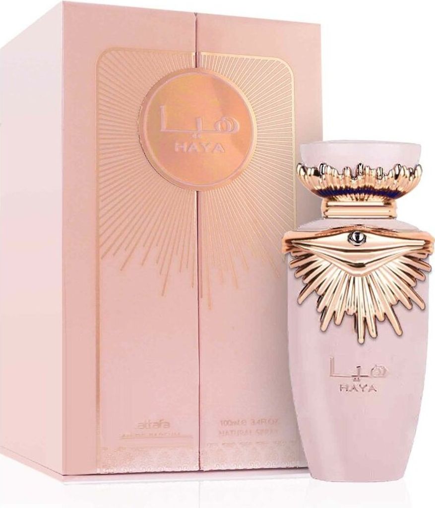 A perfume bottle and its box are displayed against a white background.