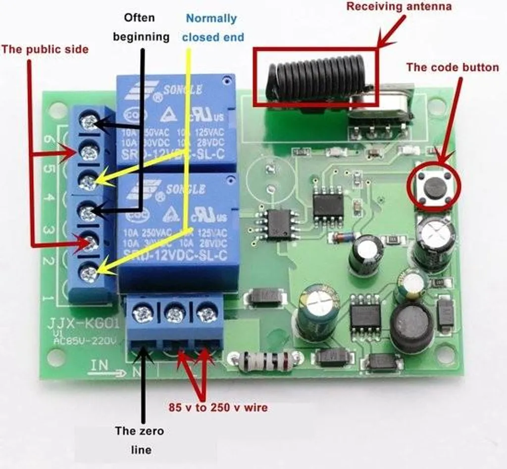 Kit Wireless Garage e Luci 2 Canali 220V - Controllo RF ad alta potenza - 2