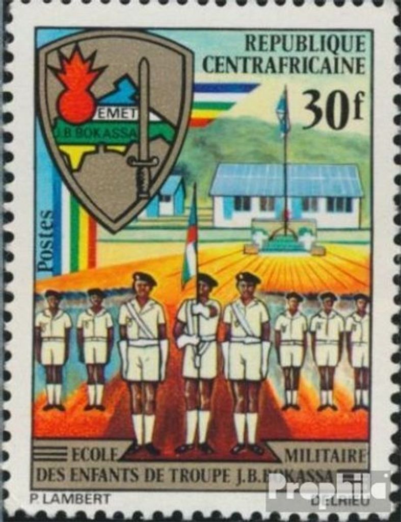Briefmarken Zentralafrikanische Republik 1972 Mi 259 (kompl.Ausg.) postfrisch Militärschule Jean Bedel Bokassa