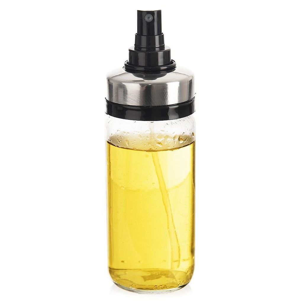 Orion Sprühgerät Sprühflasche Sprüher Pumpflasche Öl-Sprüher Glasspender Öl Essig Spender Glas 230 ml