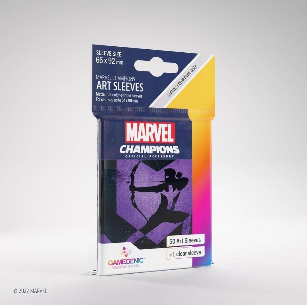 Marvel Champions Art Sleeves Hawkeye 50+1 Pochettes de Image du produit 