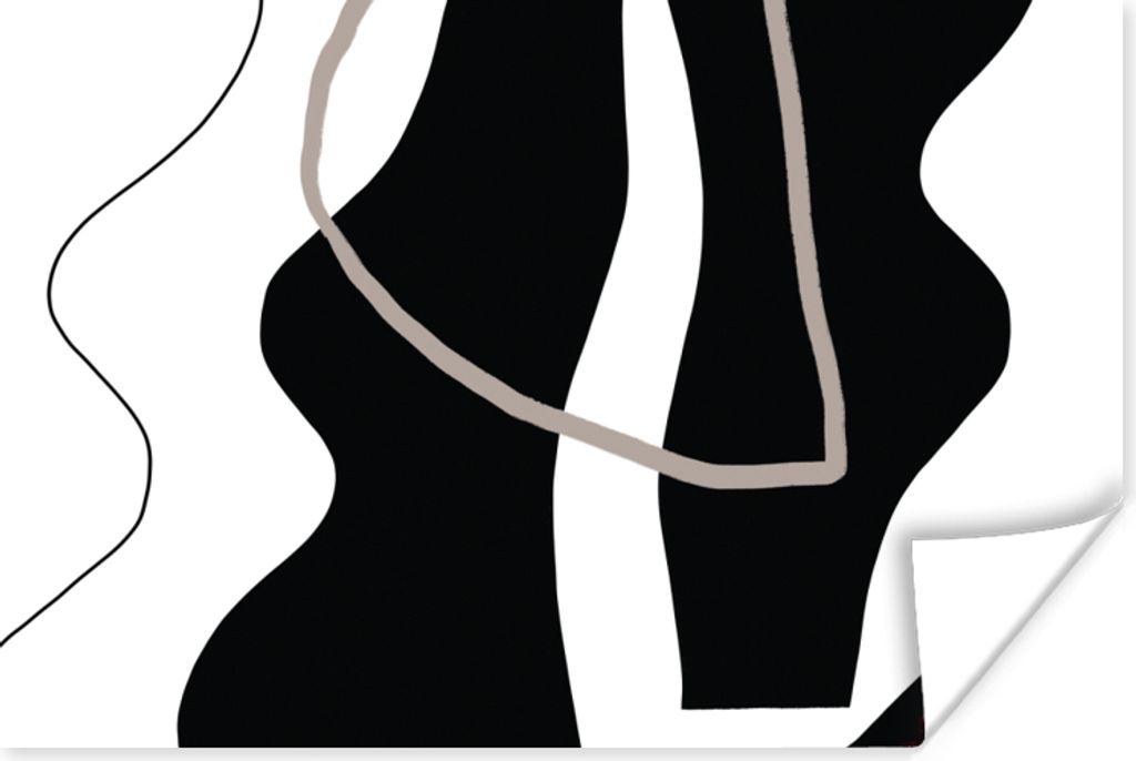 MuchoWow Poster Abstrakt - Minimalismus - Design 30x20 cm - Plakate - Print