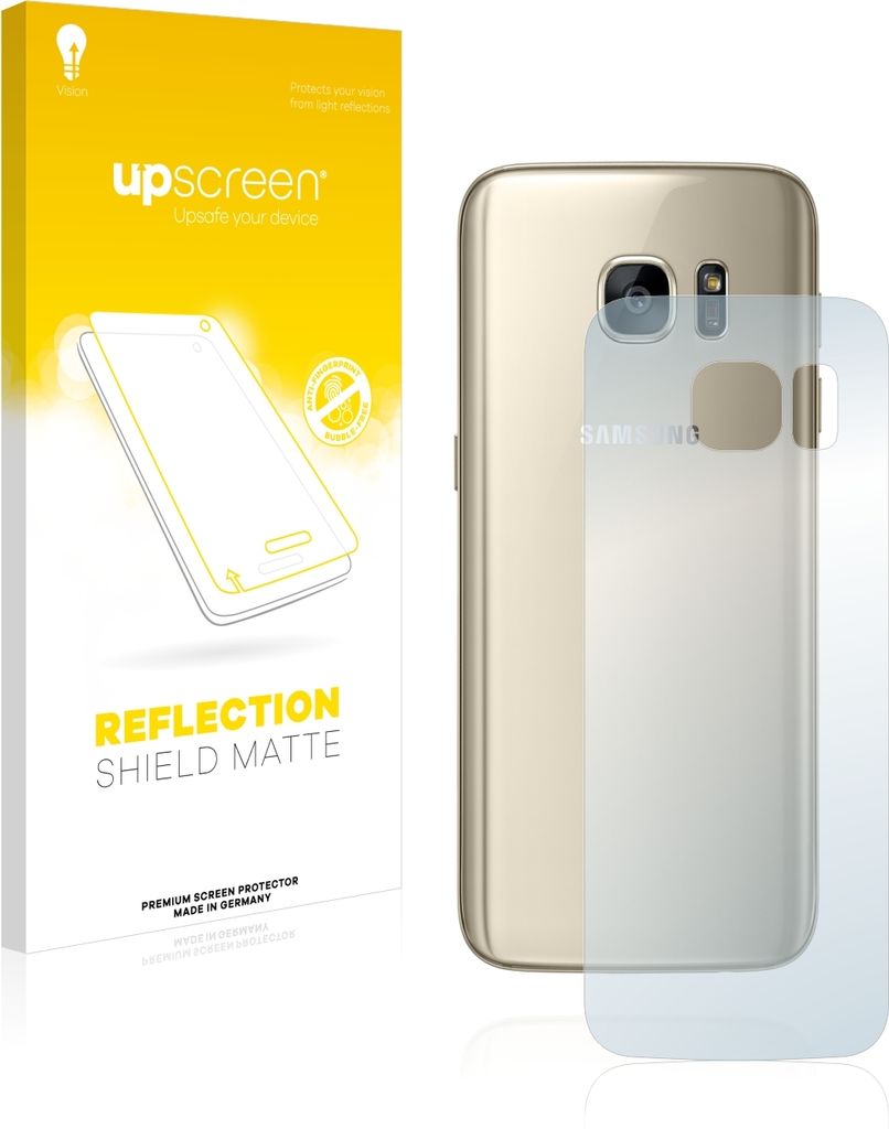 upscreen Schutzfolie für Samsung Galaxy S7 (Rückseite) Folie Matt Entspiegelt Anti-Reflex