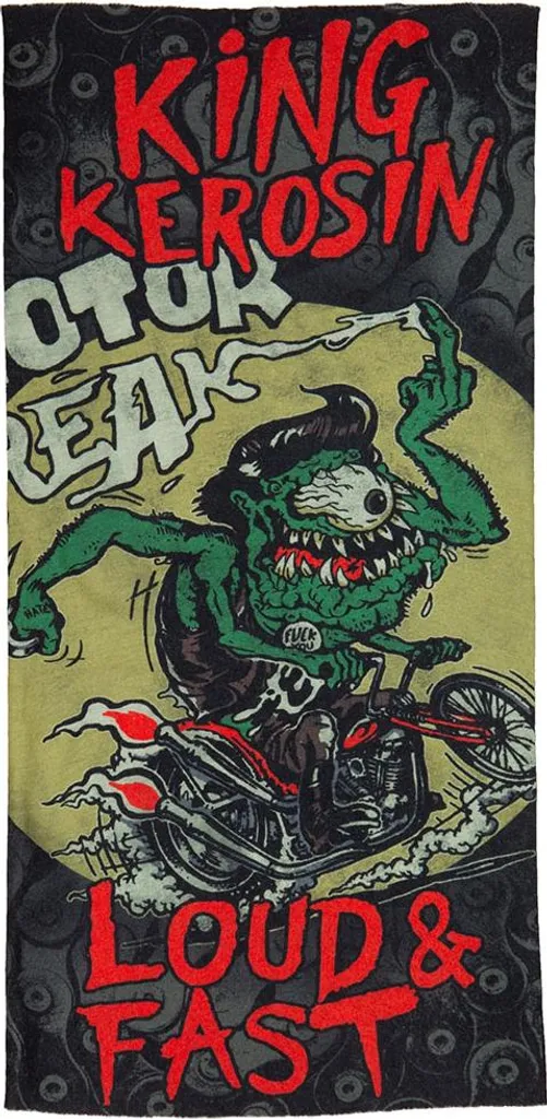 King Kerosin Scaldacollo Nero Coolmax Taglia Unica - Mostri Strong & Fast