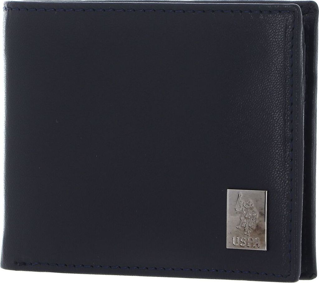 U.S. POLO ASSN. Leder Kartenetui The Legends Horiz Wallet Navy dunkelblau