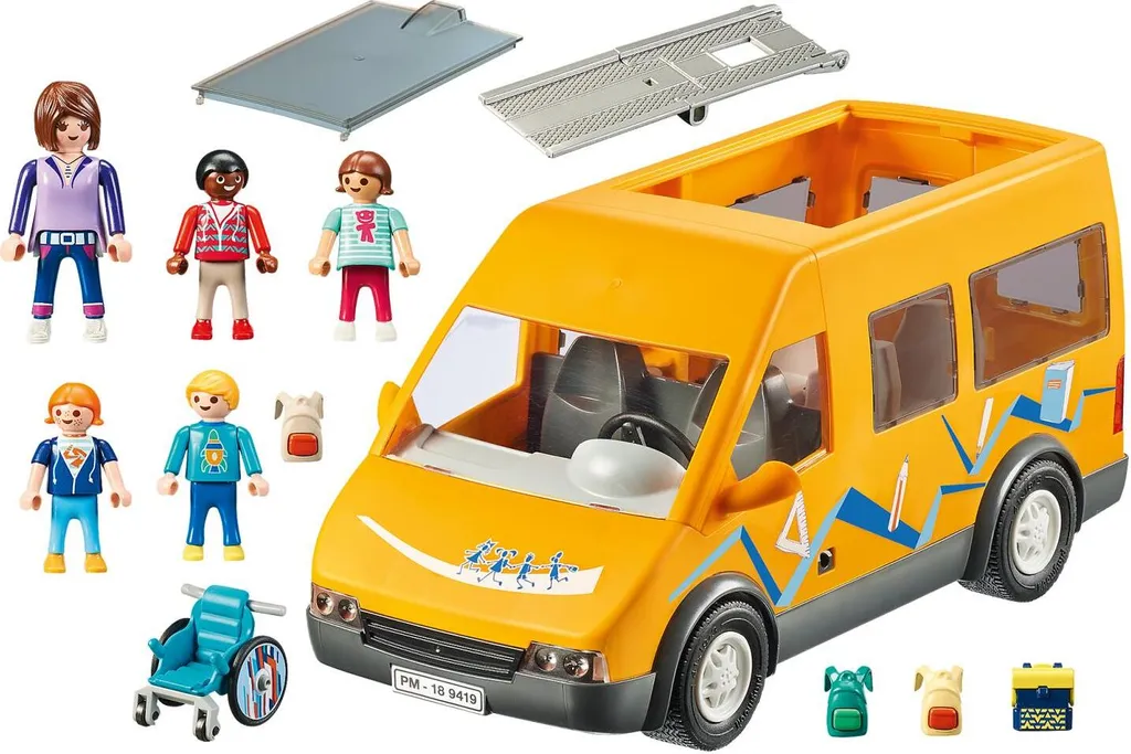Bus scolaire miniature en métal jaune rétro - Modèle réduit collection