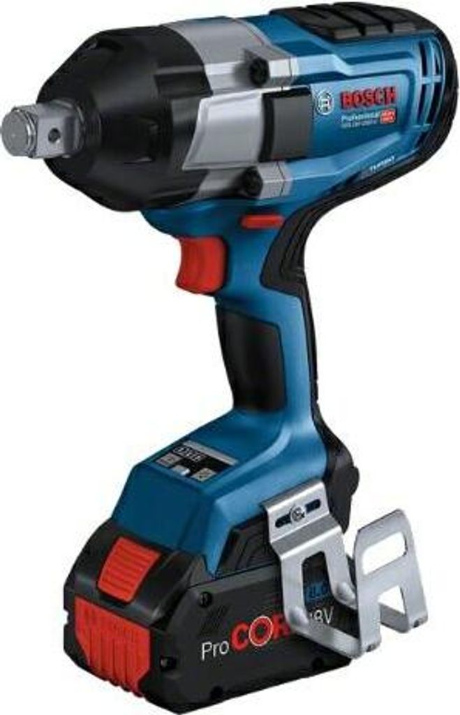 A Bosch GDS 18V-1050 H impact wrench is shown against a white background.