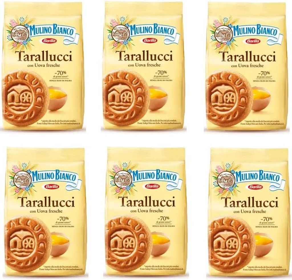 6x Mulino Bianco Kekse Tarallucci 350g Italien biscuits Produktbild 