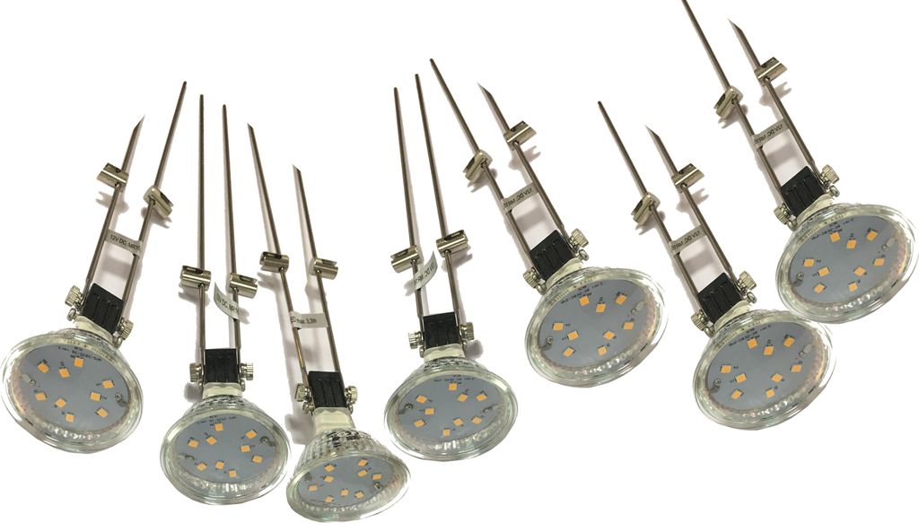 LED Seilsystem mit 7 Strahler Spotleuche Schienensystem Produktbild 
