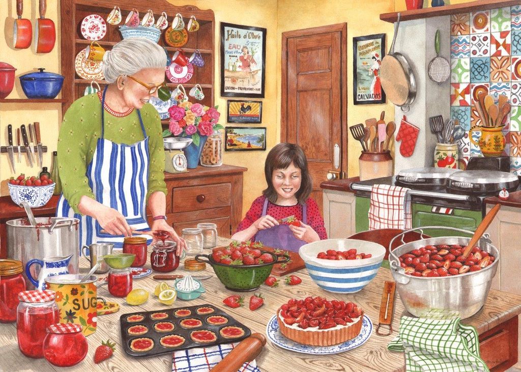 House of Puzzles Puzzle Strawberry Jam 250 XL Teile Puzzlespiel