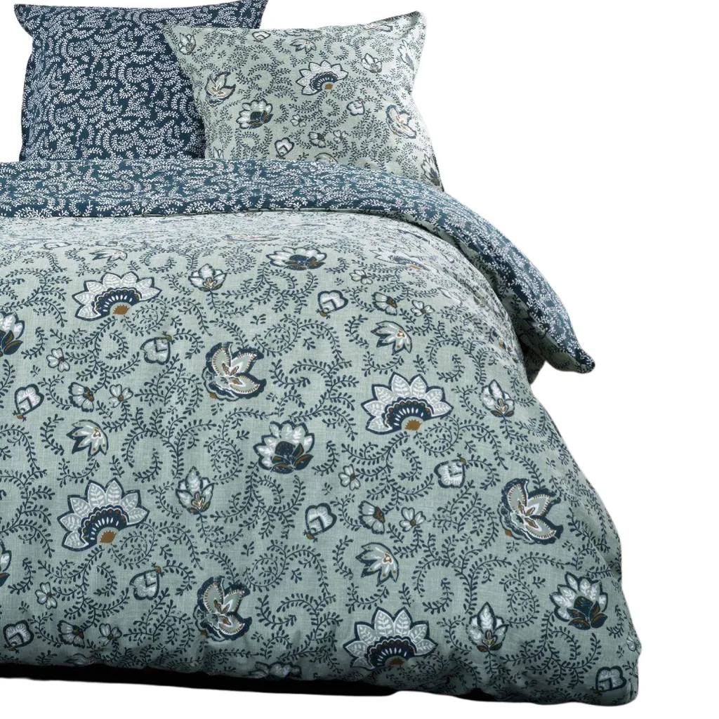 Parure de lit TODAY Sunshine 220x240 cm bleue : fini le linge froissé